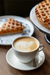 Koffie en dessert in Café Jolie Manger in Townhouse Hotel
